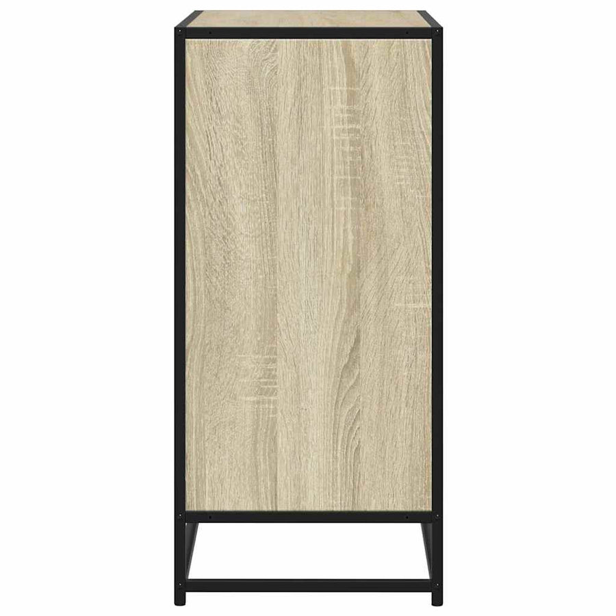 Dressoir 68x35x76 cm bewerkt hout sonoma eikenkleurig