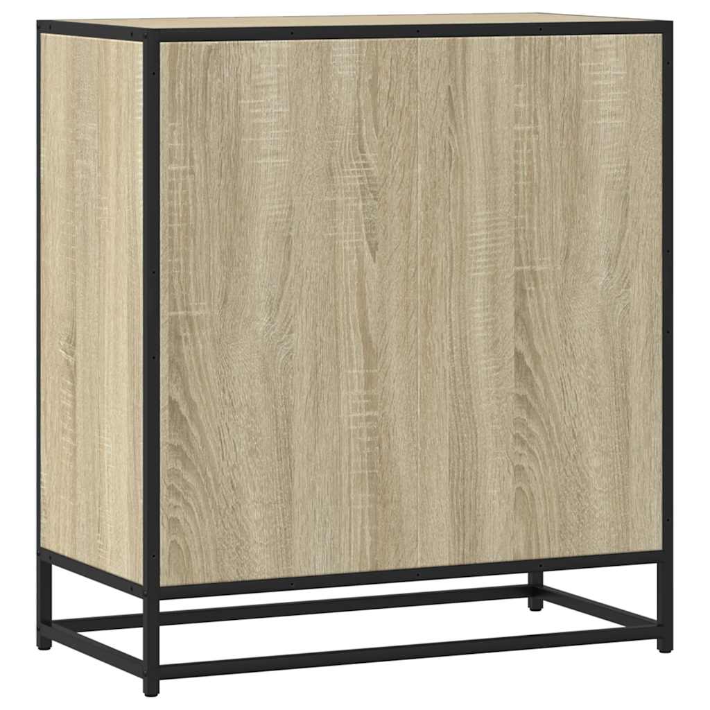 Dressoir 68x35x76 cm bewerkt hout sonoma eikenkleurig