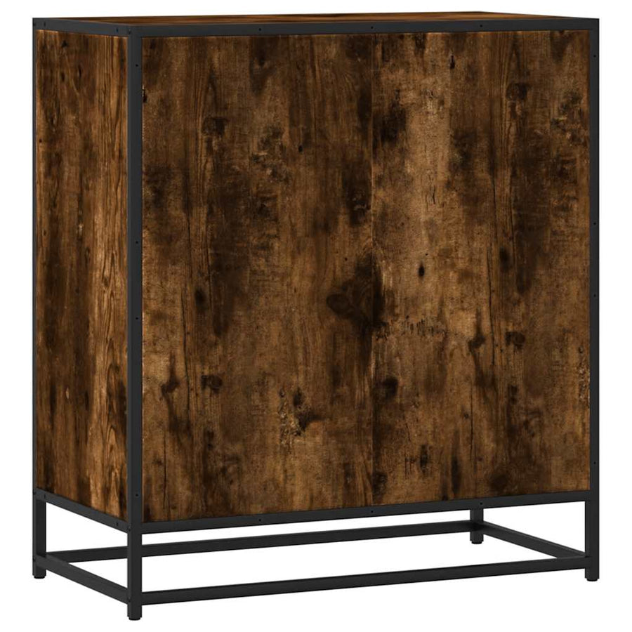 Dressoir 68x35x76 cm bewerkt hout gerookt eikenkleurig