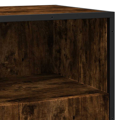 Dressoir 68x35x76 cm bewerkt hout gerookt eikenkleurig