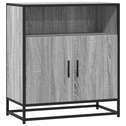 Dressoir 68x35x76 cm bewerkt hout grijs sonoma eikenkleurig