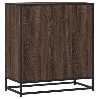 Dressoir 68x35x76 cm bewerkt hout bruin eikenkleur