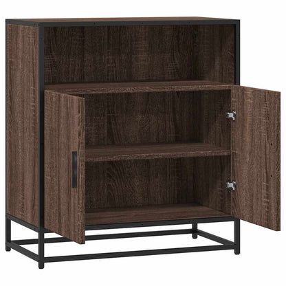 Dressoir 68x35x76 cm bewerkt hout bruin eikenkleur