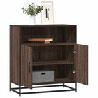 Dressoir 68x35x76 cm bewerkt hout bruin