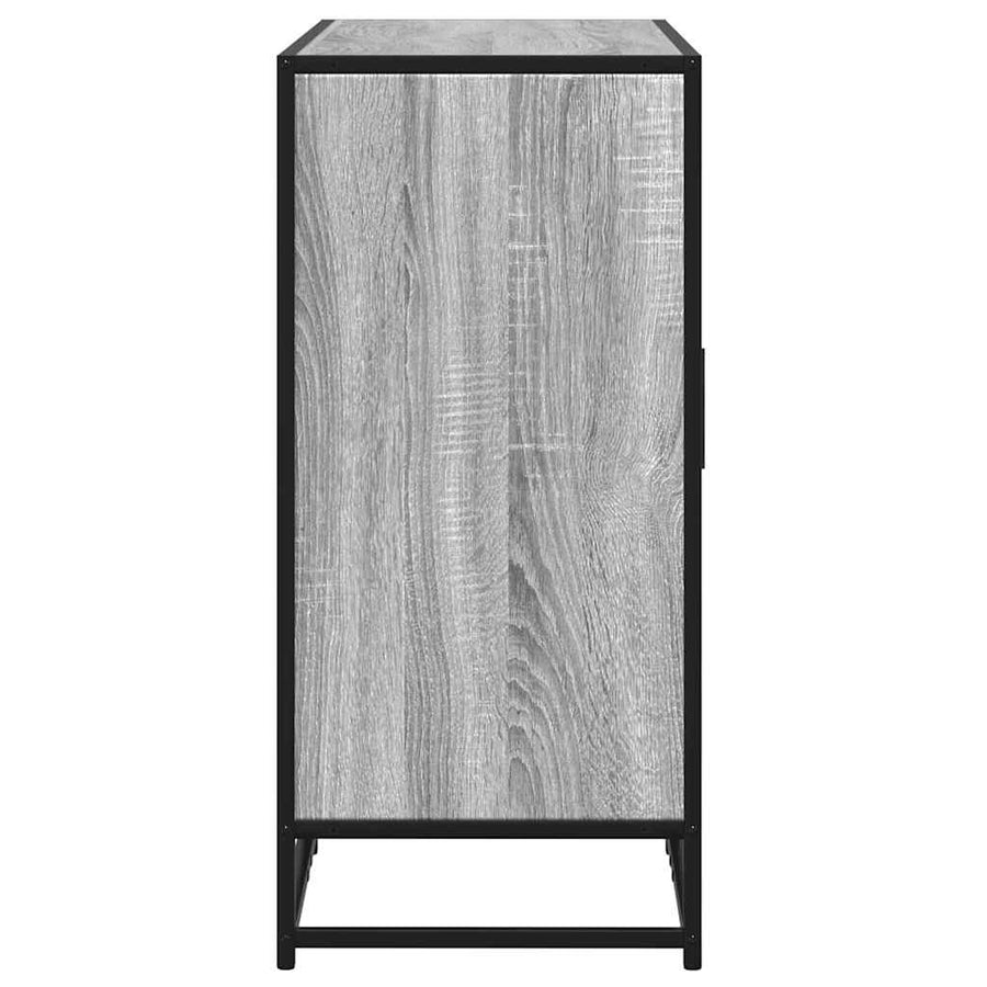 Dressoir 94x35x76 cm bewerkt hout grijs sonoma eikenkleurig