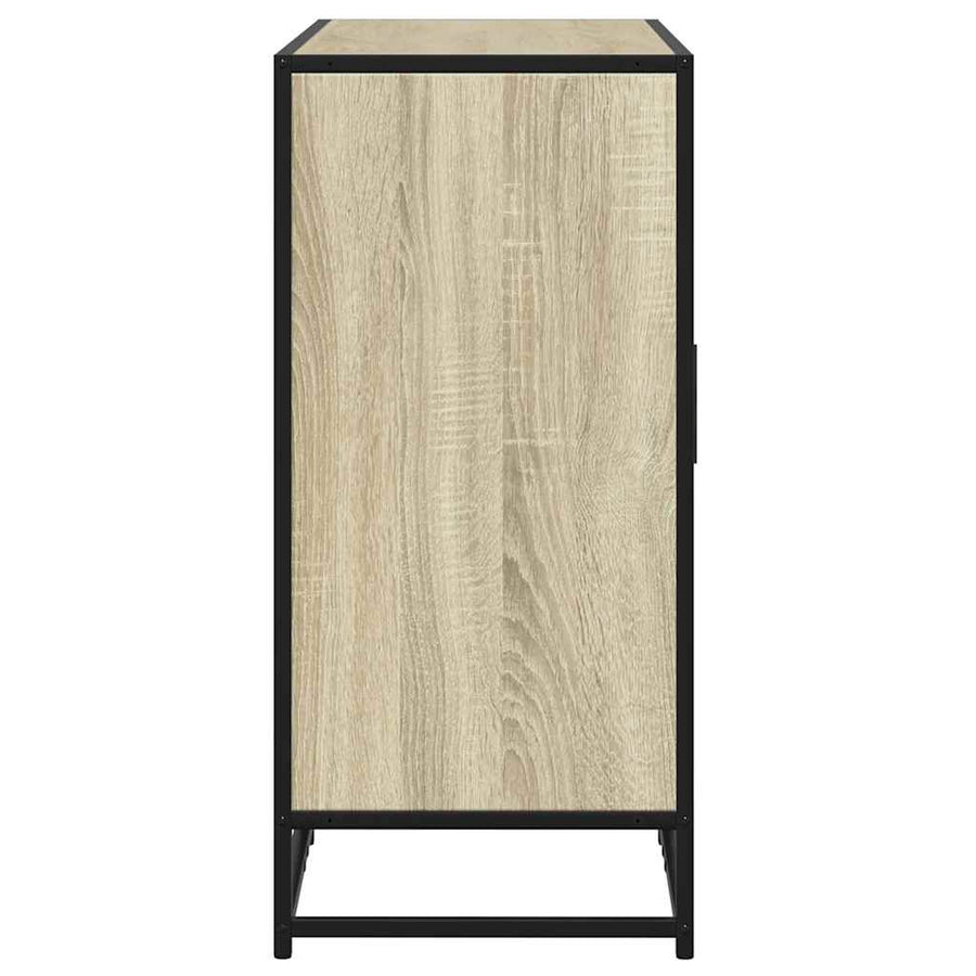 Dressoir 92x35x76 cm bewerkt hout sonoma eikenkleurig