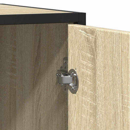 Dressoir 92x35x76 cm bewerkt hout sonoma eikenkleurig