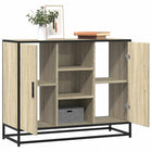 Dressoir 92x35x76 cm bewerkt hout sonoma eiken