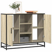 Dressoir 92x35x76 cm bewerkt hout sonoma eiken