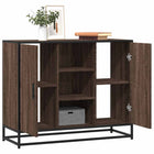 Dressoir 92x35x76 cm bewerkt hout metaal