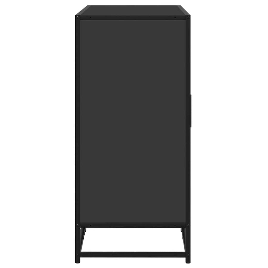 Dressoir 92x35x76 cm bewerkt hout zwart