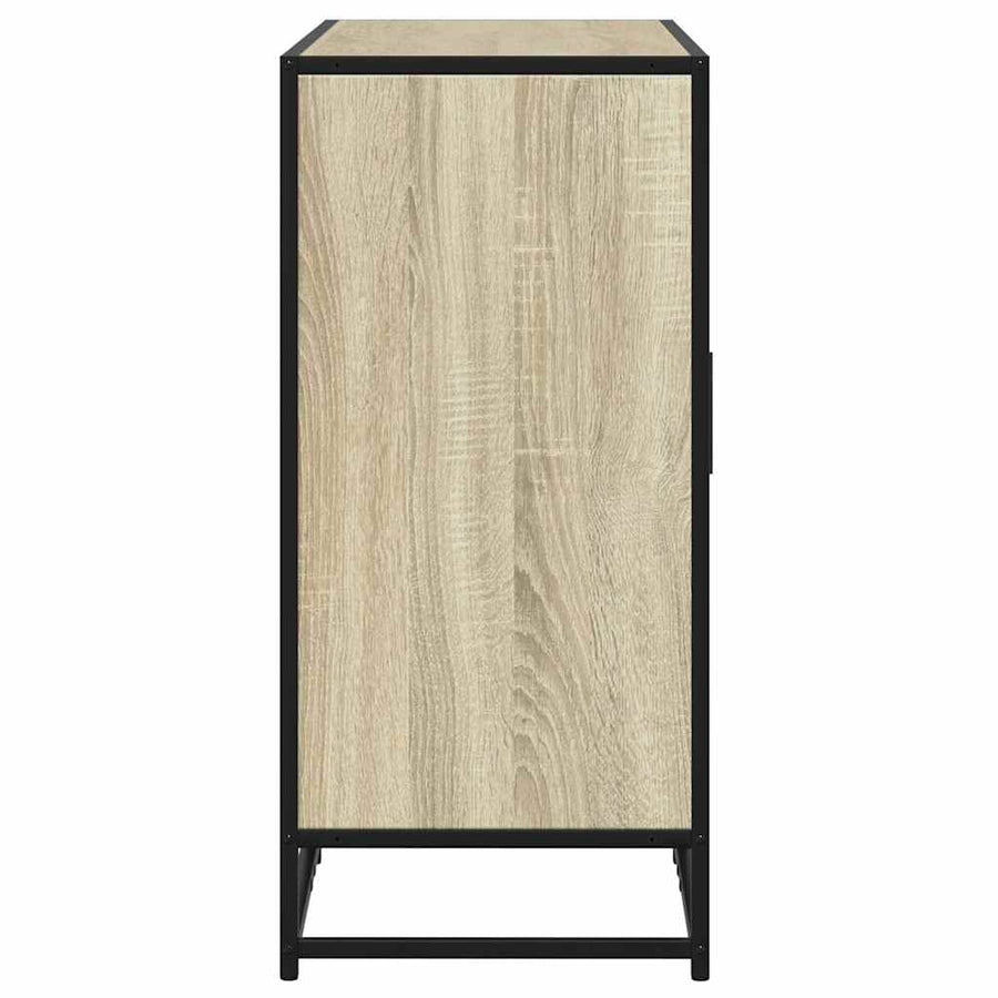 Dressoir 92x35x76 cm bewerkt hout sonoma eikenkleurig