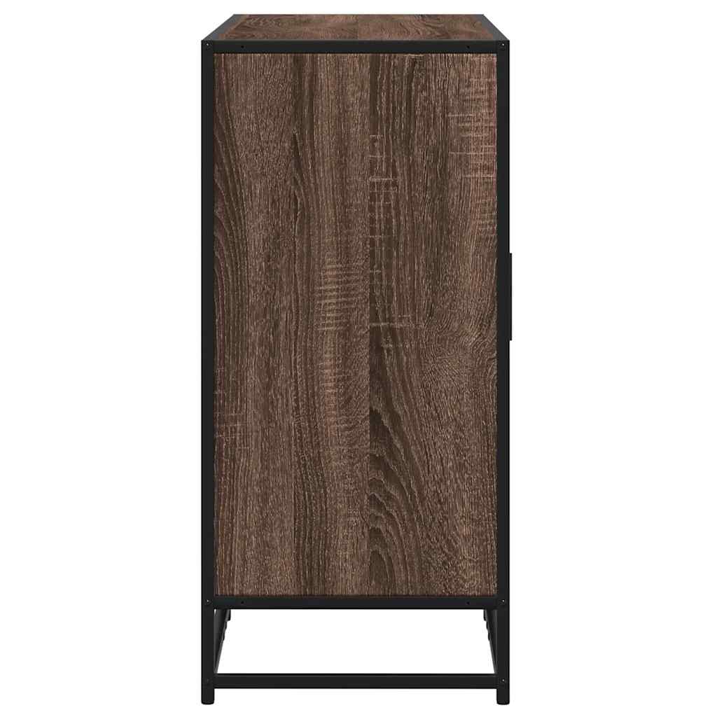 Dressoir 92x35x76 cm bewerkt hout bruin eikenkleurig