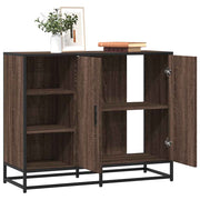 Sideboard 92x35x76 cm engineered wood brown oak look