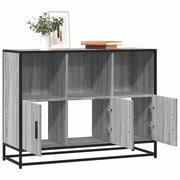 Dressoir 100x35x76 cm bewerkt hout grijs