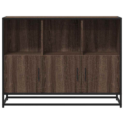 Dressoir 100x35x76 cm bewerkt hout bruin eikenkleur