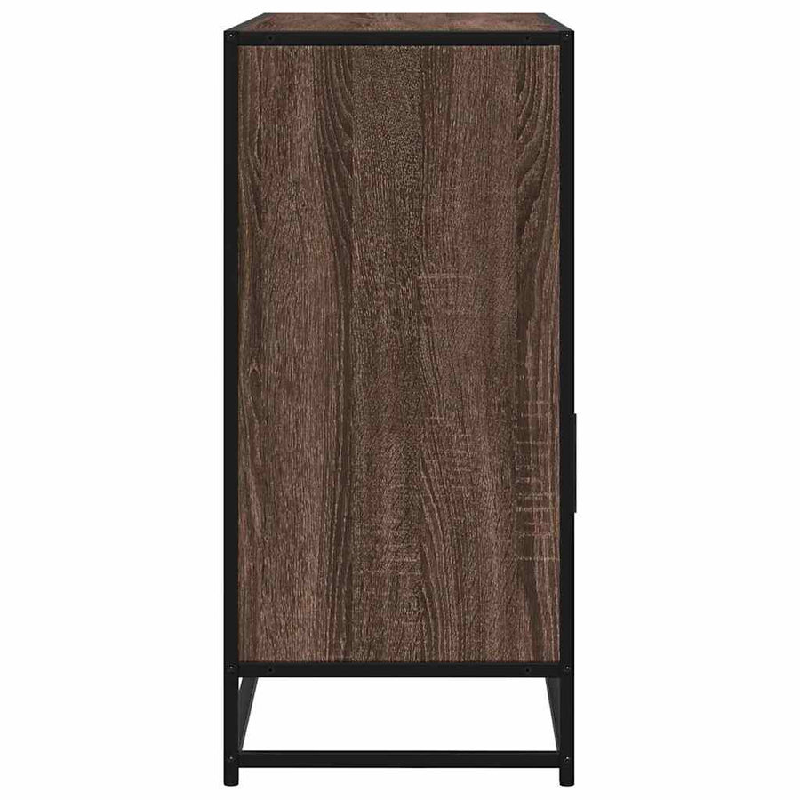 Dressoir 100x35x76 cm bewerkt hout bruin eikenkleur