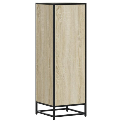 Hoge kast 35,5x35x106,5 cm bewerkt hout en metaal sonoma eiken