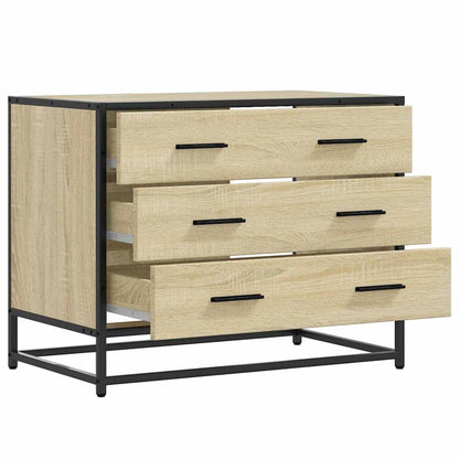 Ladekast 70x41x56 cm bewerkt hout sonoma eikenkleurig