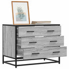 Drawer cabinet 70x41x56 cm engineered wood grey Sonoma oak colour
