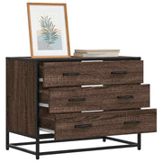 Ladekast 70x41x56 cm bewerkt hout bruin