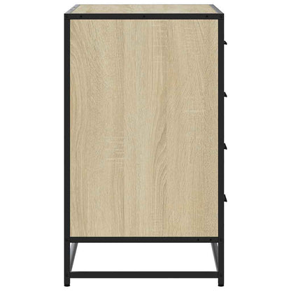 Ladekast 70x41x70 cm bewerkt hout sonoma eikenkleurig