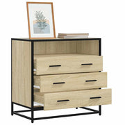 Ladekast 70x41x70 cm bewerkt hout sonoma eiken