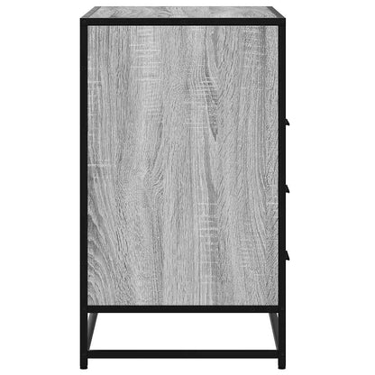 Ladekast 70x41x70 cm bewerkt hout grijs sonoma eikenkleurig