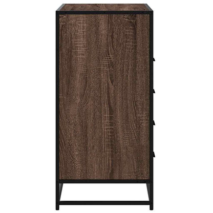 Ladekast 70x41x83,5 cm bewerkt hout bruin eikenkleur