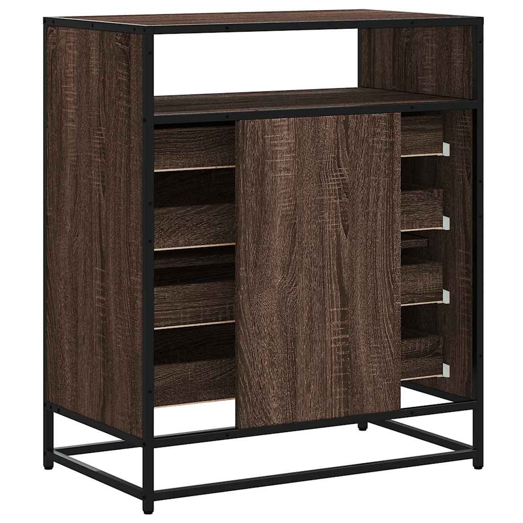 Ladekast 70x41x83,5 cm bewerkt hout bruin eikenkleur