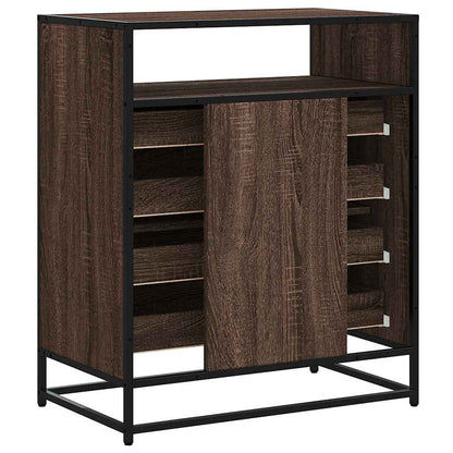 Ladekast 70x41x83,5 cm bewerkt hout bruin eikenkleur