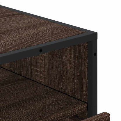 Ladekast 70x41x83,5 cm bewerkt hout bruin eikenkleur