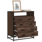 Ladekast 70x41x83,5 cm bewerkt hout bruin