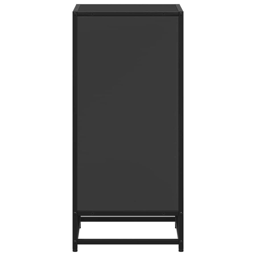 Boekenkast 40x35x76 cm bewerkt hout zwart