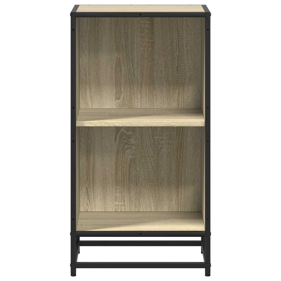 Boekenkast 40x35x76 cm bewerkt hout sonoma eikenkleurig