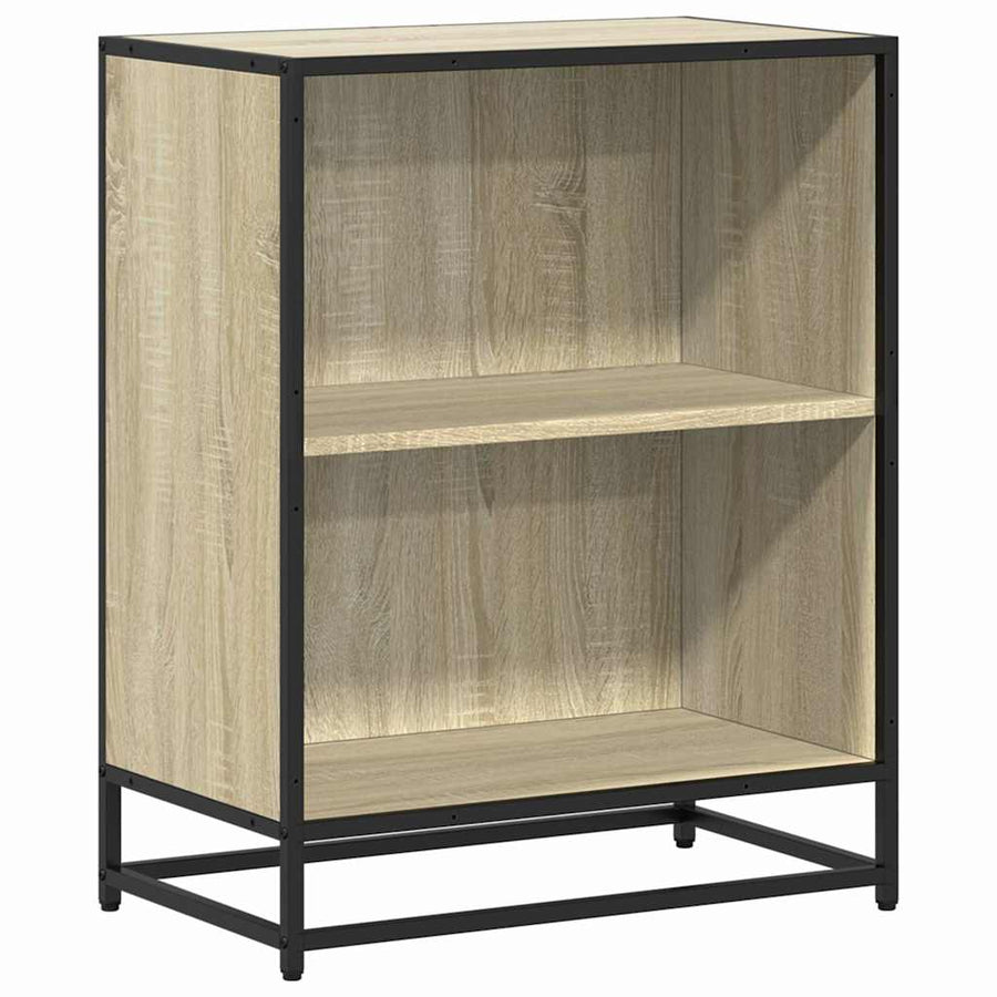 Boekenkast 60x35x76 cm bewerkt hout sonoma eikenkleurig