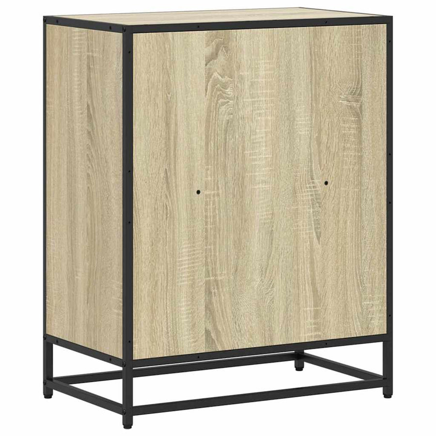 Boekenkast 60x35x76 cm bewerkt hout sonoma eikenkleurig