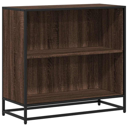 Boekenkast 60x35x76 cm bewerkt hout gerookt eikenkleurig