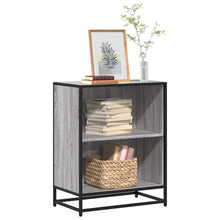 Boekenkast 60x35x76 cm bewerkt hout grijs sonoma eikenkleurig