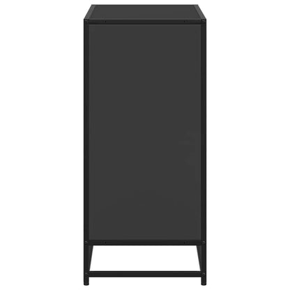 Boekenkast 80,5x35x76 cm bewerkt hout zwart