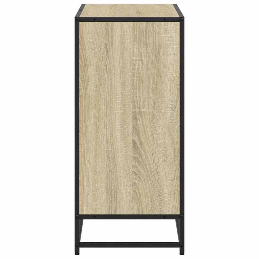 Boekenkast 80,5x35x76 cm bewerkt hout sonoma eikenkleurig