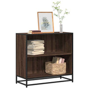 Boekenkast 80x35x76 cm bewerkt hout bruin