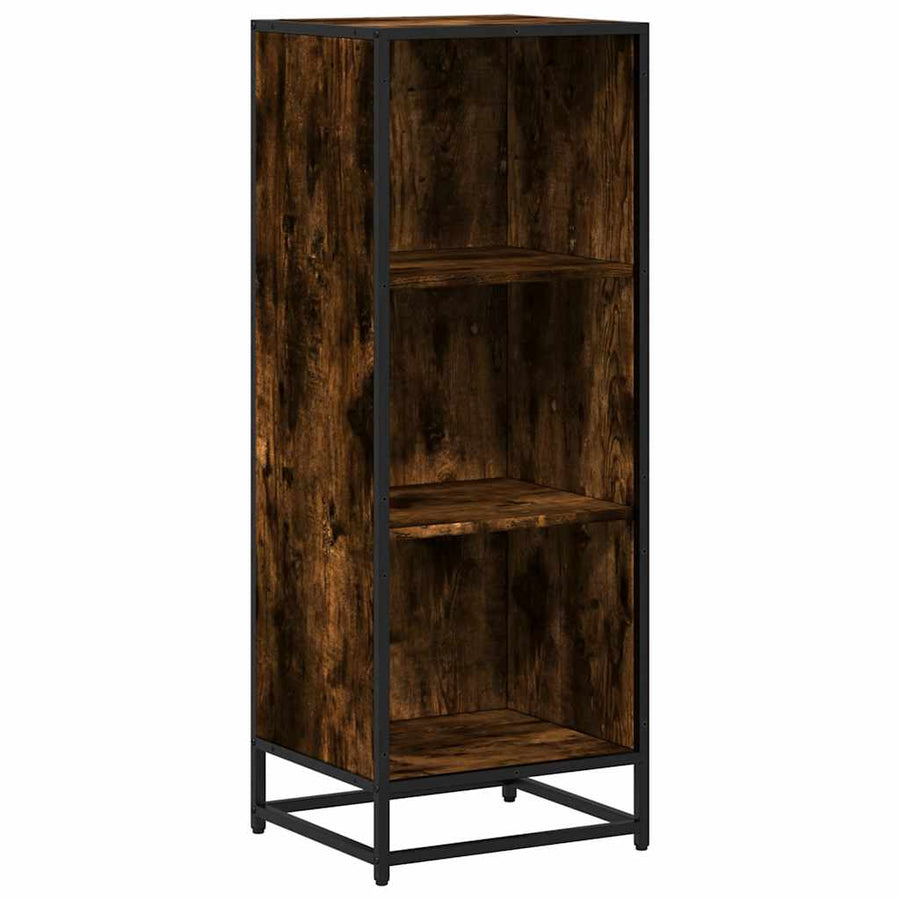 Boekenkast 40x35x107,5 cm bewerkt hout gerookt eikenkleurig