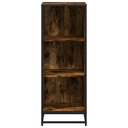 Boekenkast 40x35x107,5 cm bewerkt hout gerookt eikenkleurig