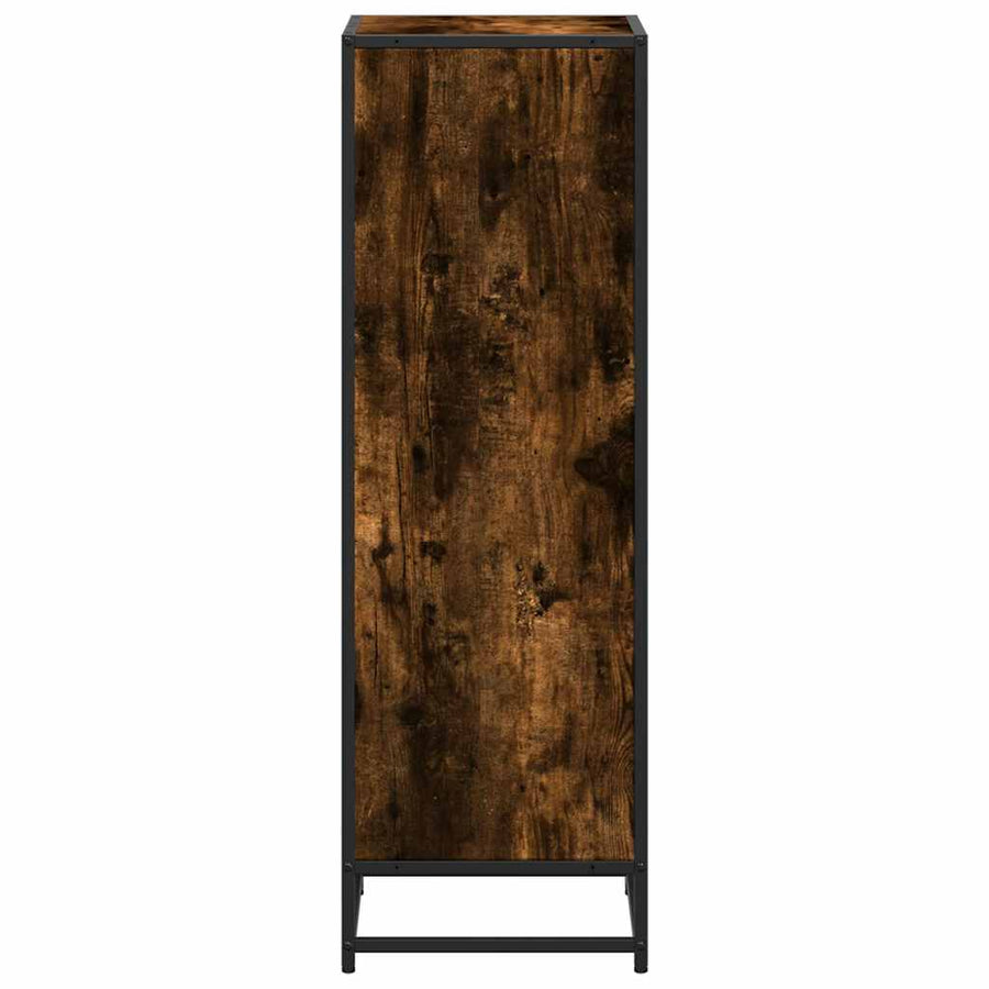Boekenkast 40x35x107,5 cm bewerkt hout gerookt eikenkleurig