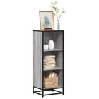 Boekenkast 40x35x107,5 cm bewerkt hout grijs