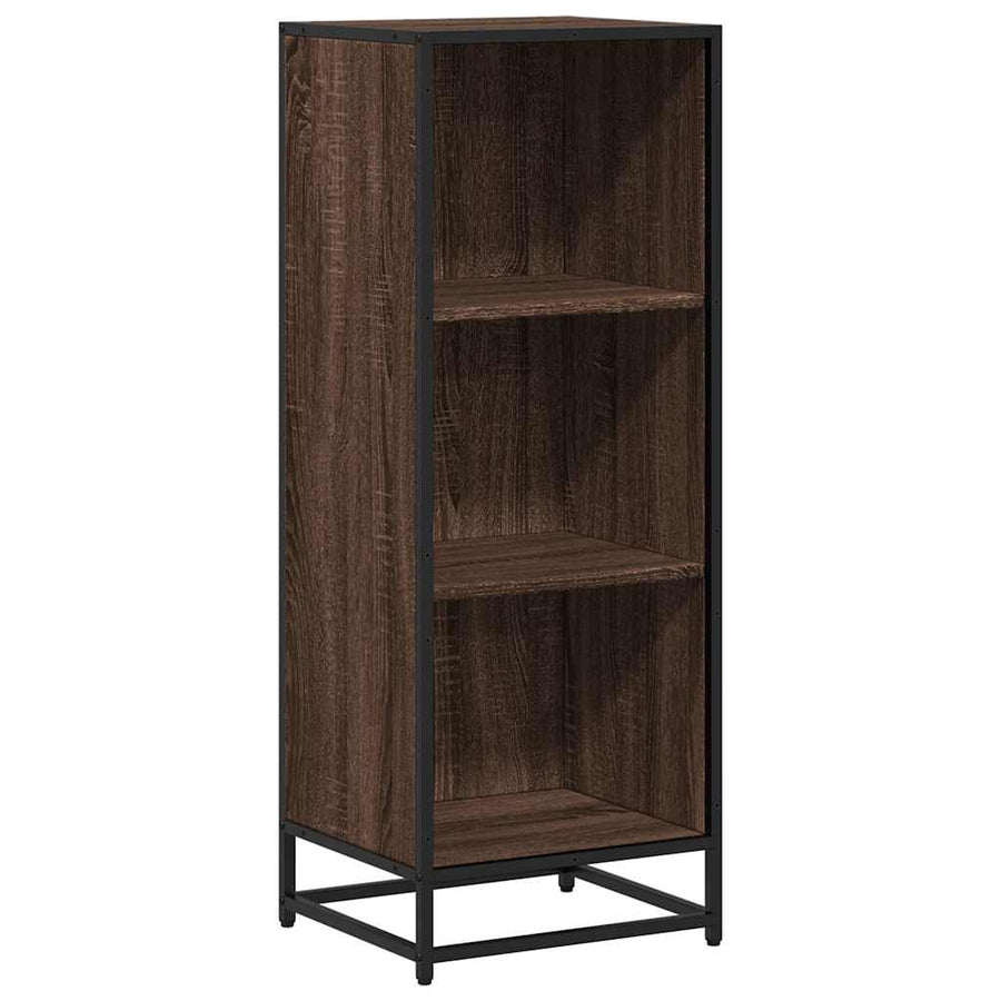 Boekenkast 40x35x107,5 cm bewerkt hout bruin eikenkleur
