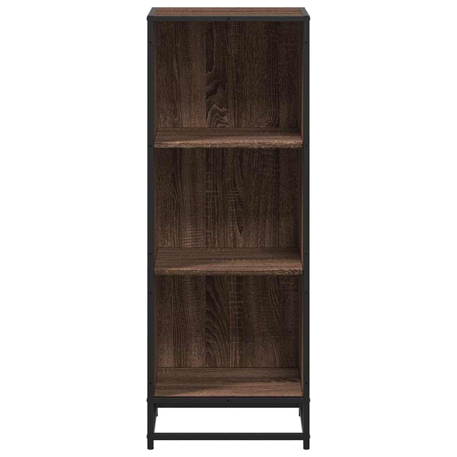 Boekenkast 40x35x107,5 cm bewerkt hout bruin eikenkleur