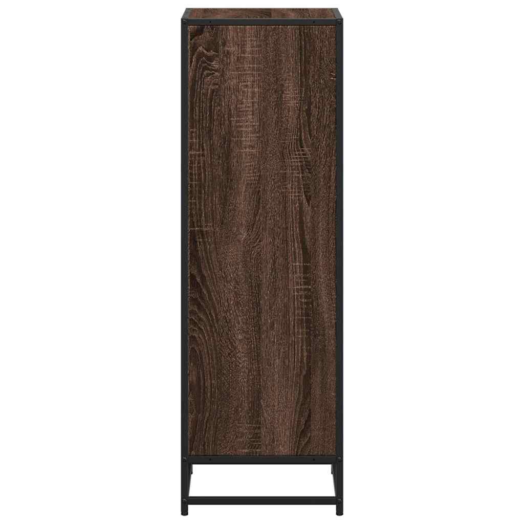 Boekenkast 40x35x107,5 cm bewerkt hout bruin eikenkleur
