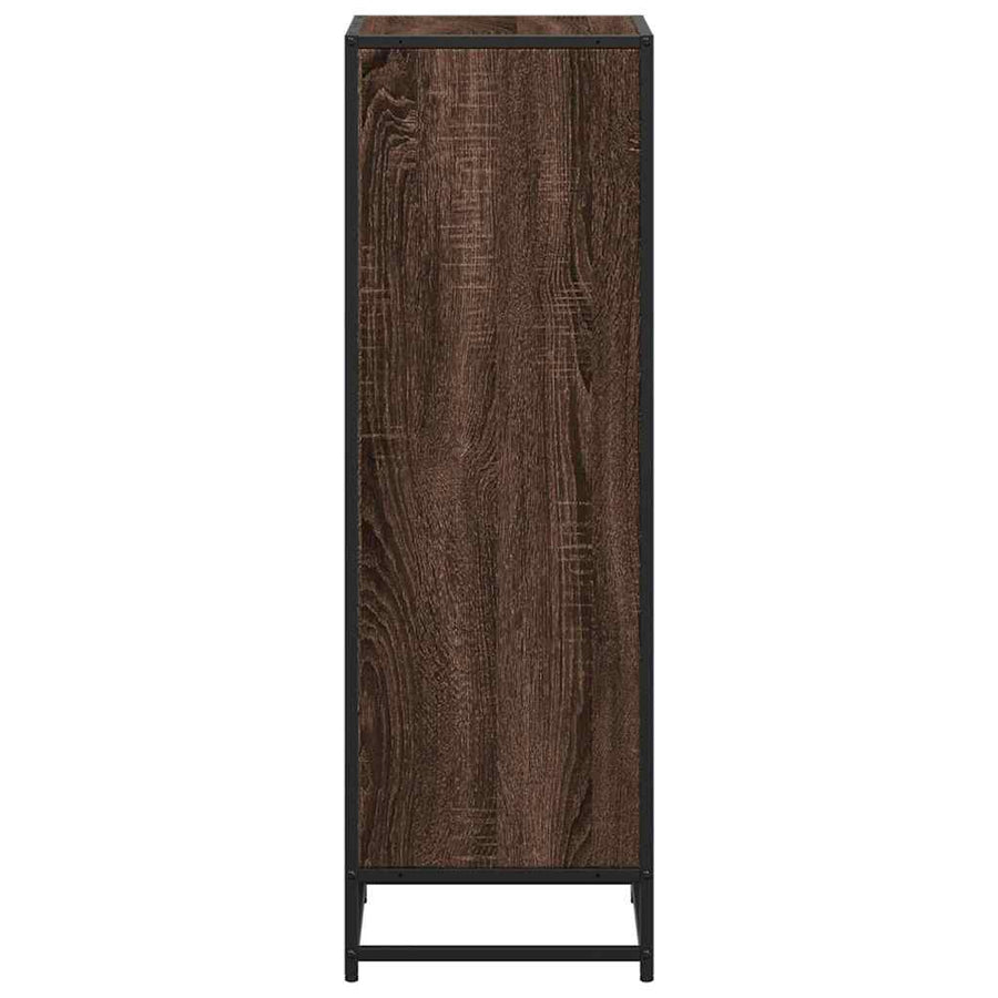Boekenkast 40x35x107,5 cm bewerkt hout bruin eikenkleur